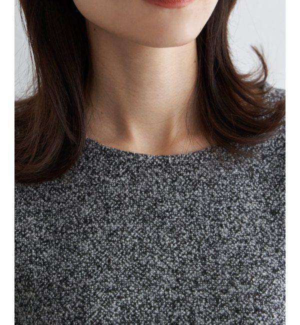 ikka「カットツイード裾レイヤードプルオーバー」|その他|