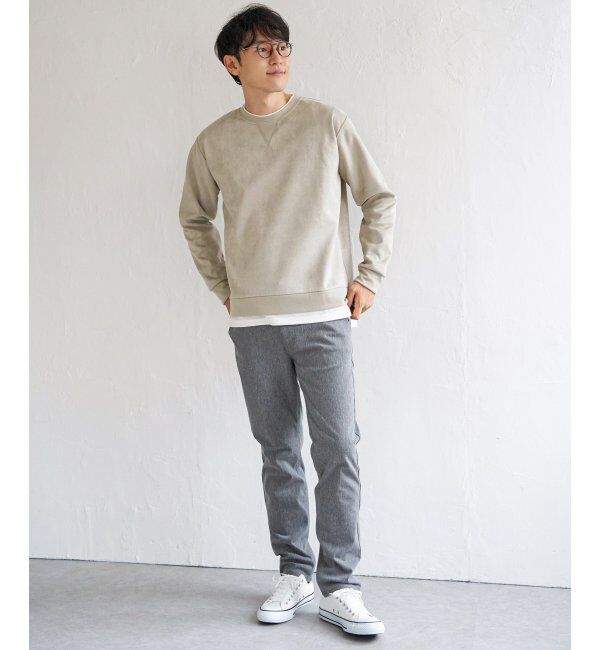 ikka「GOKU楽 フェイクスエードレイヤード」|パーカー|