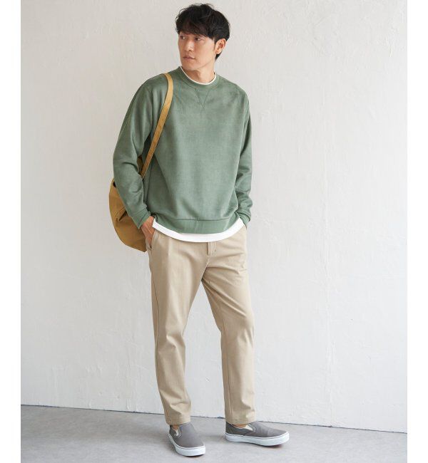 ikka「GOKU楽 フェイクスエードレイヤード」|パーカー|