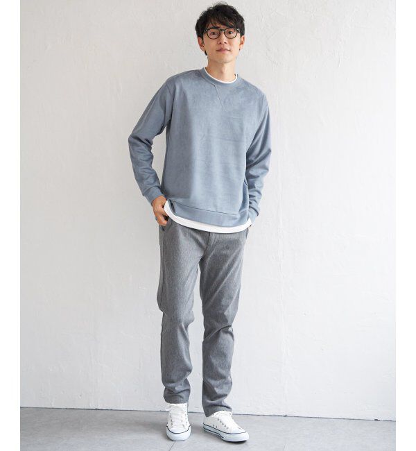 ikka「GOKU楽 フェイクスエードレイヤード」|パーカー|