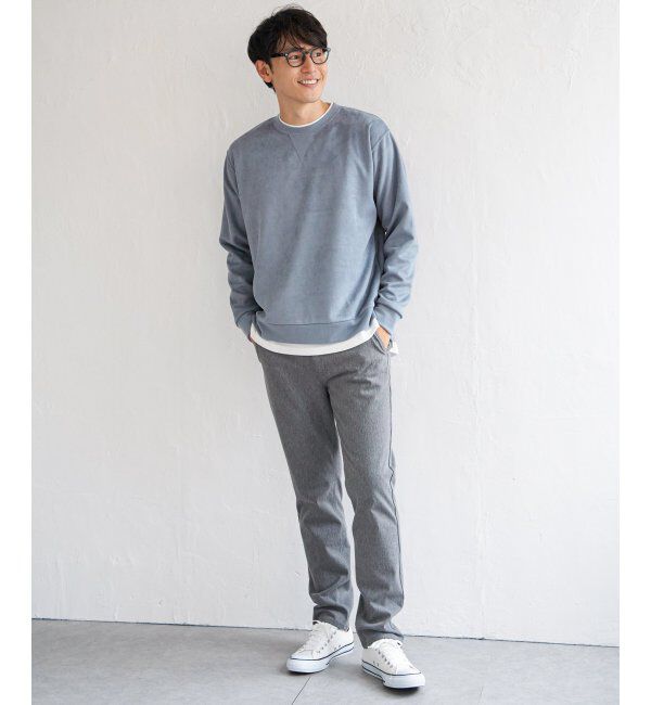 ikka「GOKU楽 フェイクスエードレイヤード」|パーカー|