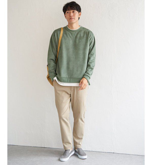 ikka「GOKU楽 フェイクスエードレイヤード」|パーカー|