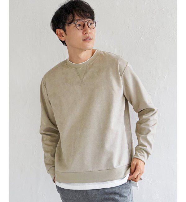 ikka「GOKU楽 フェイクスエードレイヤード」|パーカー|