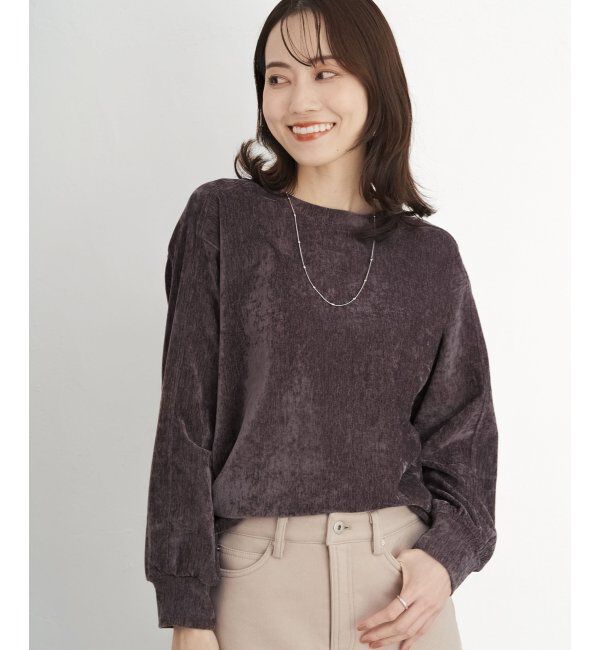 ikka「ベロアプルオーバー」|その他|ダークブラウン