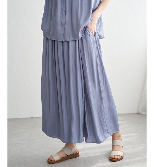 ikka「【セットアップ対応】カッセンボリュームラップスカーチョ」|その他|