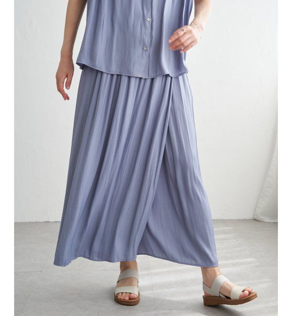 ikka「【セットアップ対応】カッセンボリュームラップスカーチョ」|その他|