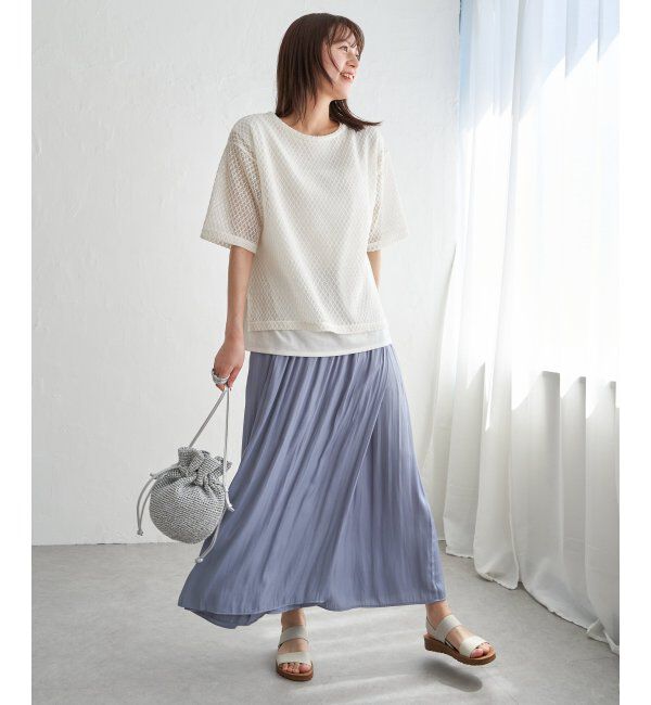 ikka「【セットアップ対応】カッセンボリュームラップスカーチョ」|その他|