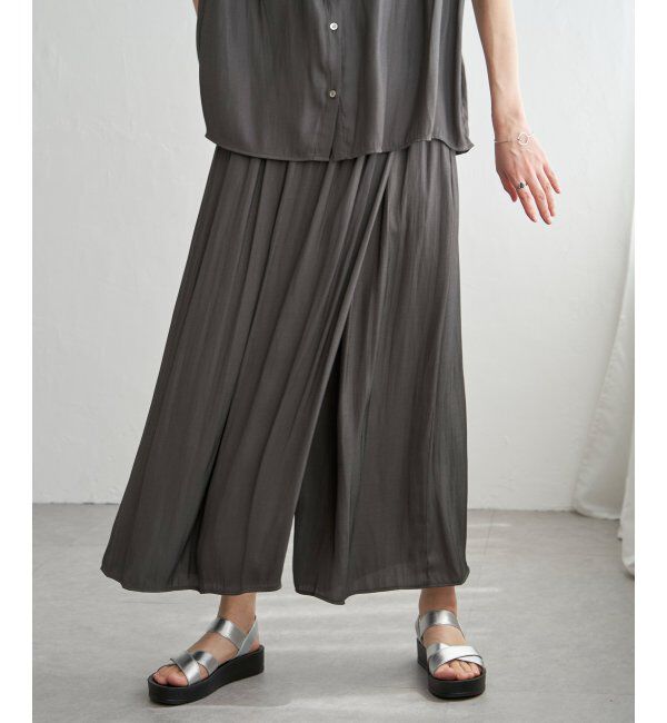 ikka「【セットアップ対応】カッセンボリュームラップスカーチョ」|その他|