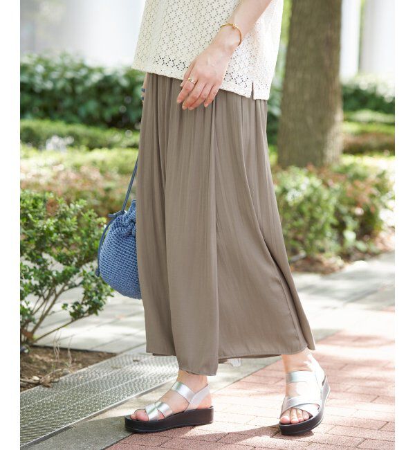 ikka「【セットアップ対応】カッセンボリュームラップスカーチョ」|その他|