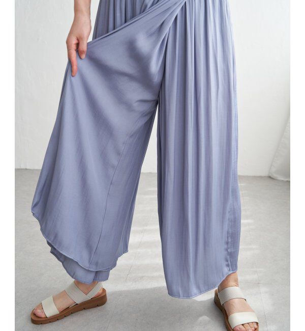 ikka「【セットアップ対応】カッセンボリュームラップスカーチョ」|その他|