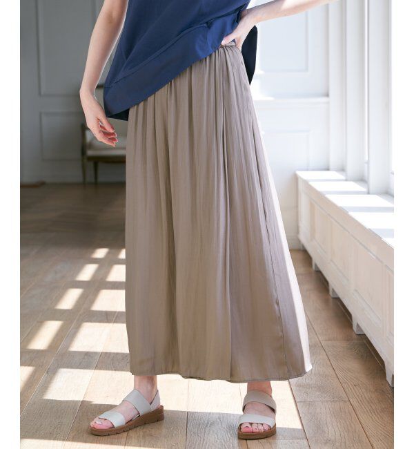 ikka「【セットアップ対応】カッセンボリュームラップスカーチョ」|その他|