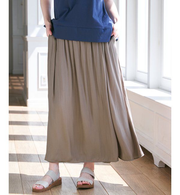 ikka「【セットアップ対応】カッセンボリュームラップスカーチョ」|その他|