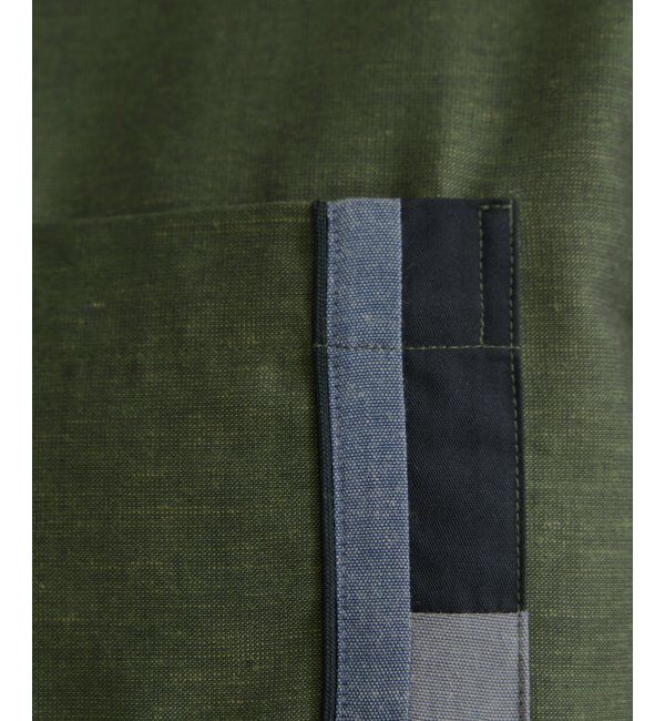 ikka「7分袖リネン混切り替えポケットシャツ」|シャツ・ブラウス|