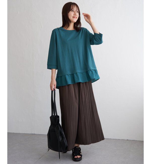 ikka「冷感裾レイヤードプルオーバー」|その他|