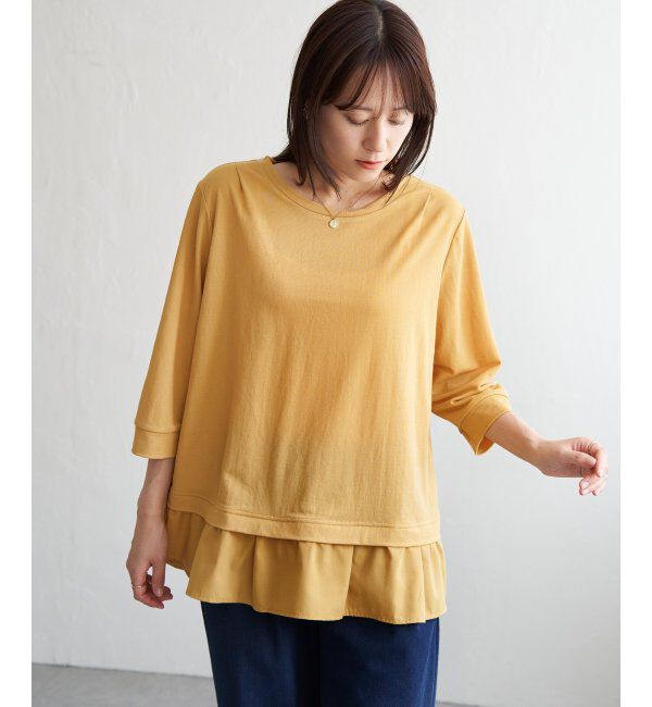 ikka「冷感裾レイヤードプルオーバー」|その他|