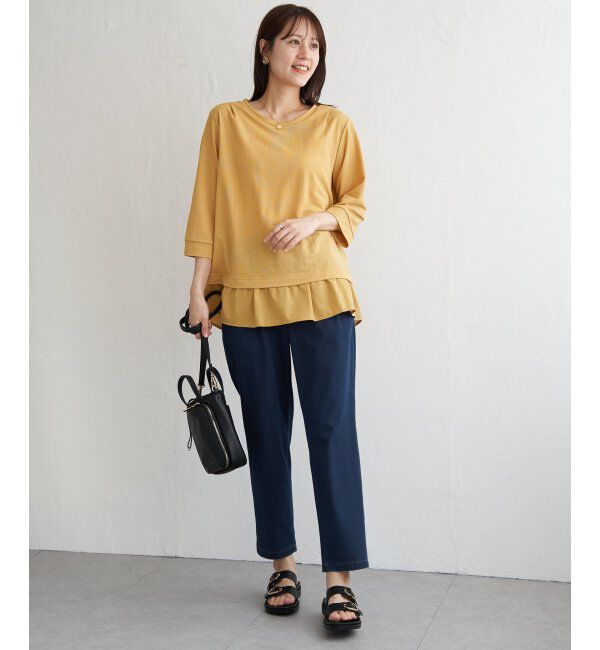 ikka「冷感裾レイヤードプルオーバー」|その他|