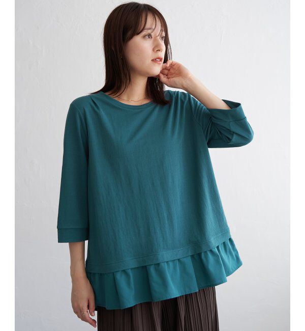 ikka「冷感裾レイヤードプルオーバー」|その他|