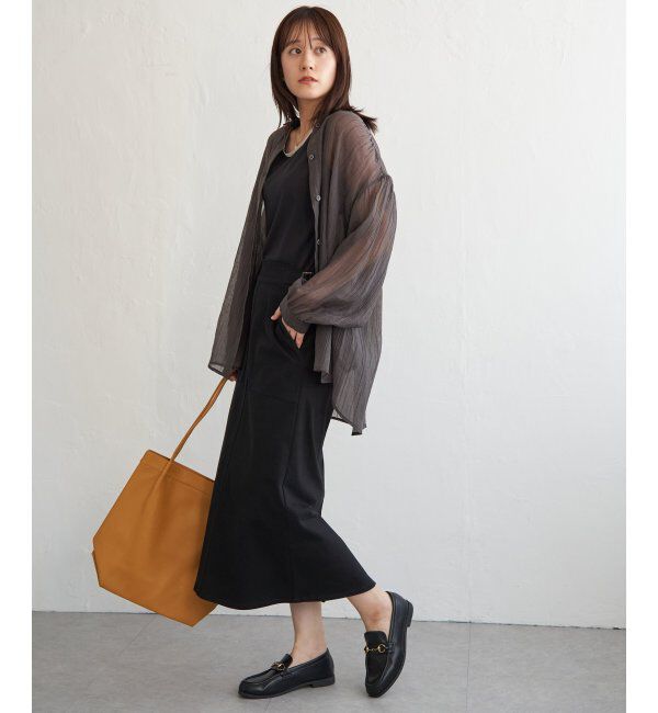 ikka「シアーバックシャーリングシャツ」|シャツ・ブラウス|