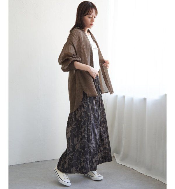 ikka「シアーバックシャーリングシャツ」|シャツ・ブラウス|