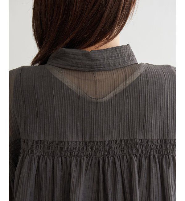 ikka「シアーバックシャーリングシャツ」|シャツ・ブラウス|