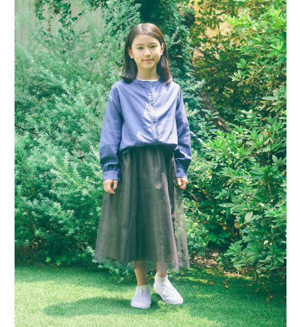 ikka kids「【親子おそろい】マルチWAYバンドカラーシャツ（110~160cm）」|シャツ・ブラウス|