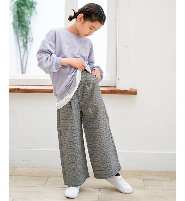 ikka kids「レースアップワイドパンツ（120~160cm）」|その他|