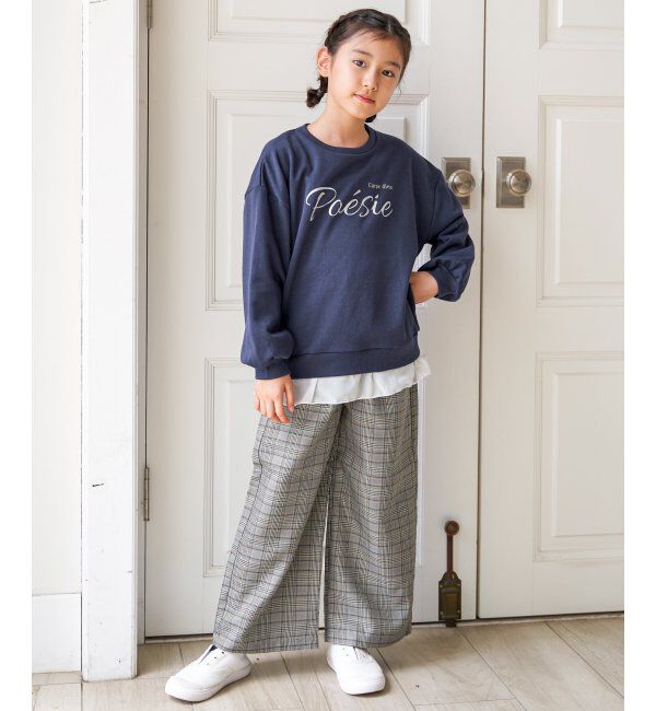 ikka kids「レースアップワイドパンツ（120~160cm）」|その他|