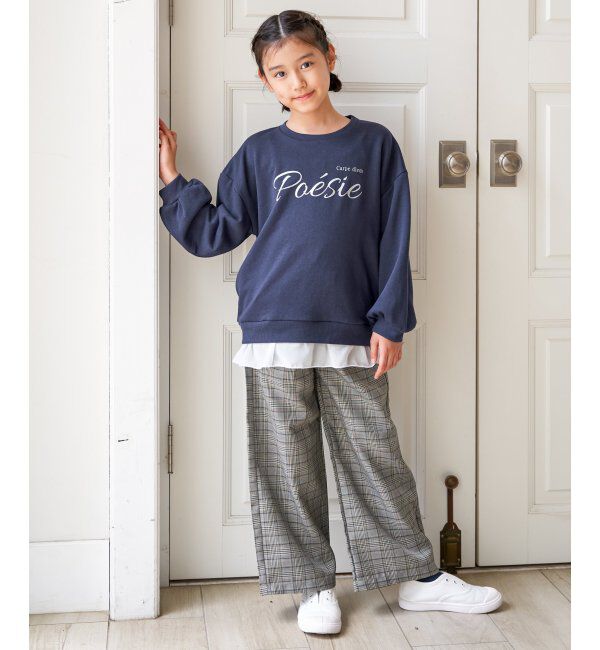 ikka kids「レースアップワイドパンツ（120~160cm）」|その他|