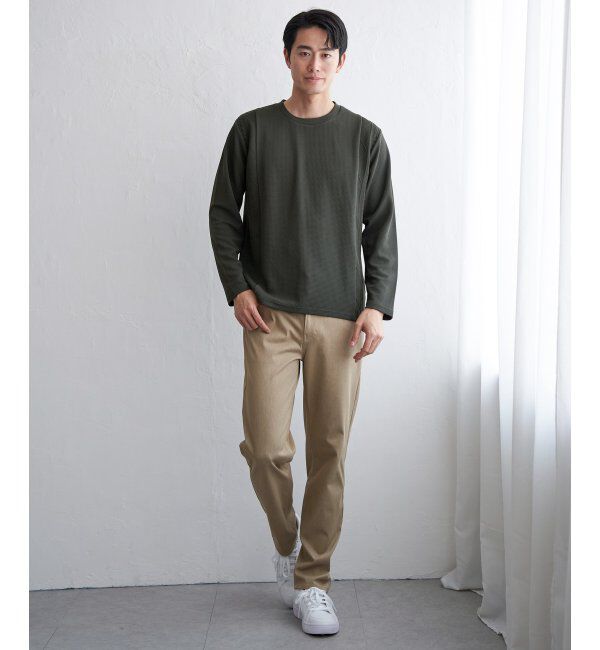 ikka「フクレジャカード切り替えロンT」|Tシャツ・カットソー|