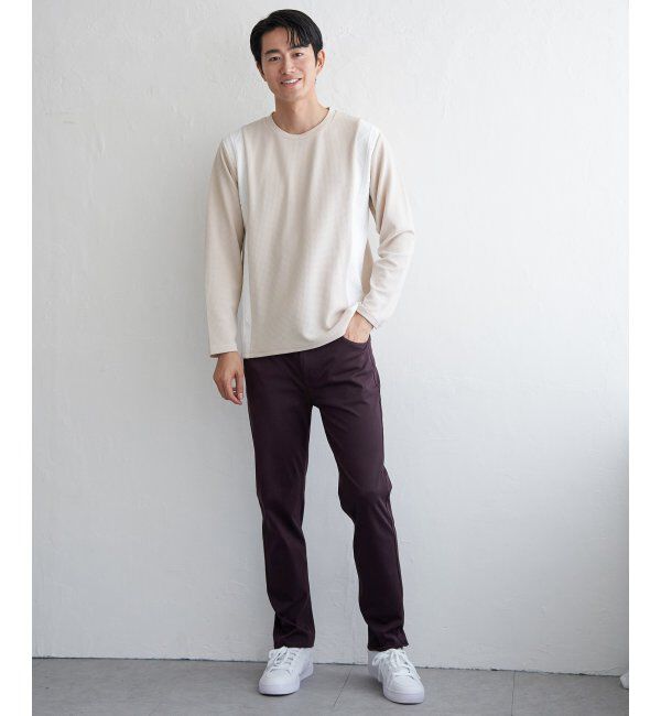 ikka「フクレジャカード切り替えロンT」|Tシャツ・カットソー|