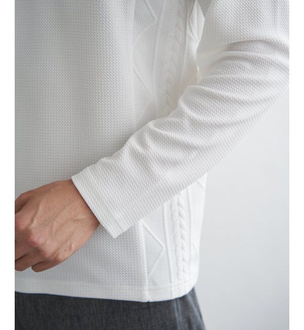 ikka「フクレジャカード切り替えロンT」|Tシャツ・カットソー|