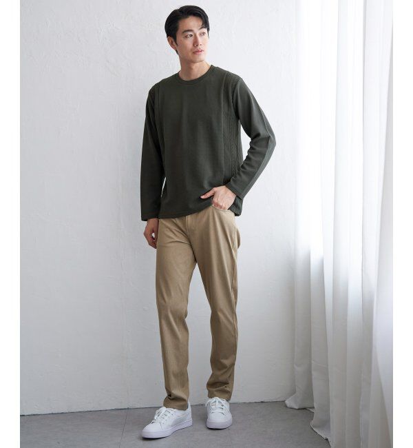 ikka「フクレジャカード切り替えロンT」|Tシャツ・カットソー|