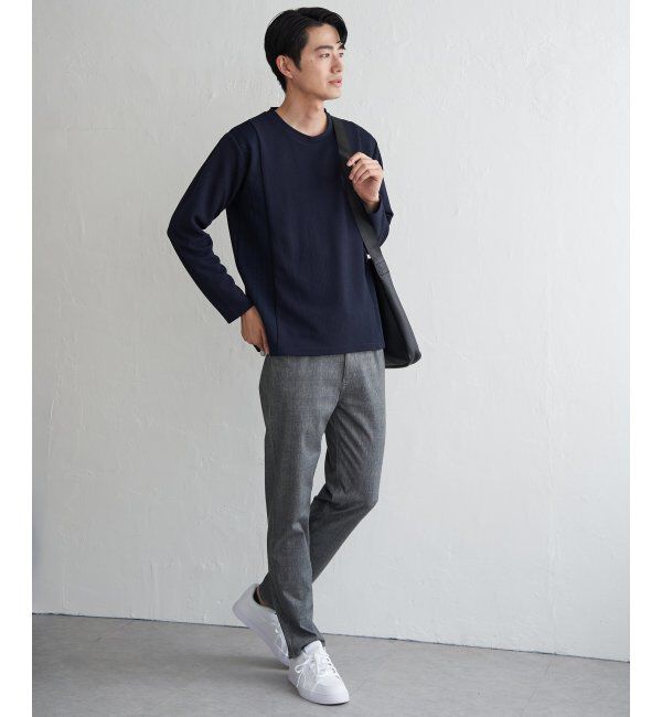 ikka「フクレジャカード切り替えロンT」|Tシャツ・カットソー|