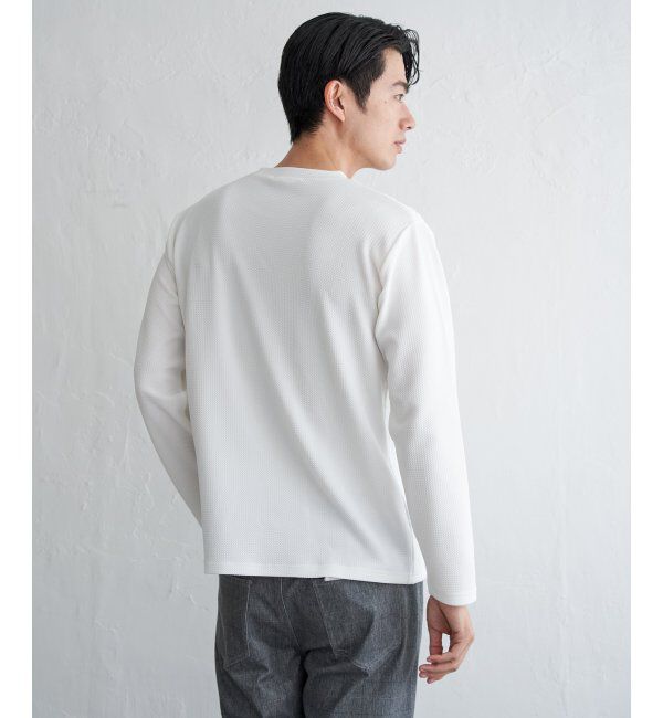 ikka「フクレジャカード切り替えロンT」|Tシャツ・カットソー|