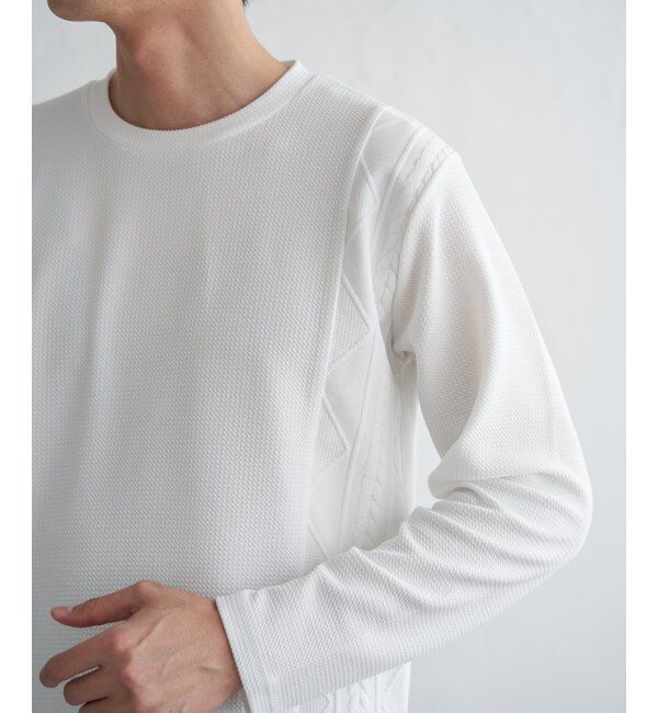 ikka「フクレジャカード切り替えロンT」|Tシャツ・カットソー|