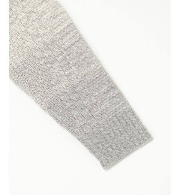 ikka「メランジグラデーションニット」|プルオーバー|