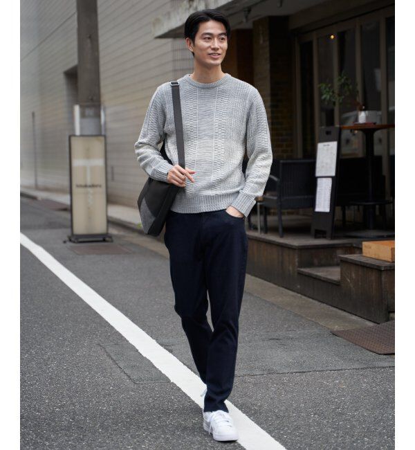 ikka「メランジグラデーションニット」|プルオーバー|