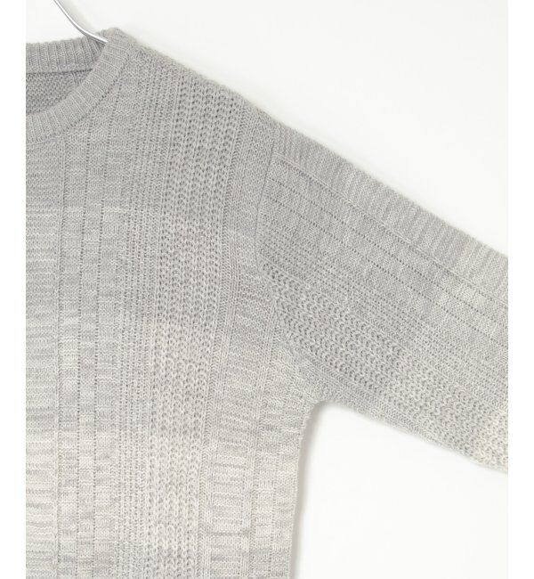 ikka「メランジグラデーションニット」|プルオーバー|
