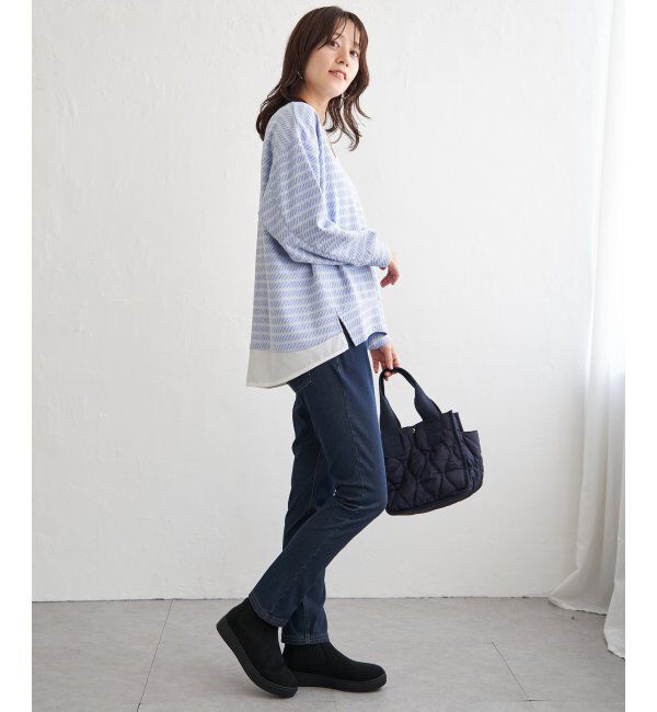 ikka「カットジャガード裾レイヤープルオーバー」|その他|