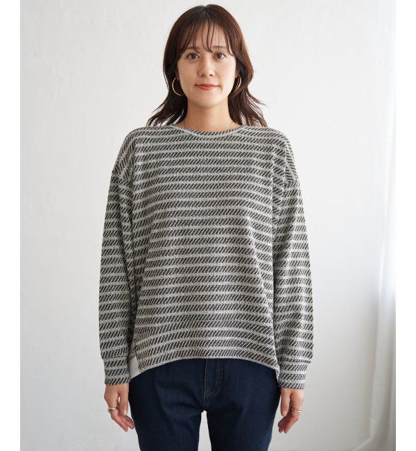 ikka「カットジャガード裾レイヤープルオーバー」|その他|