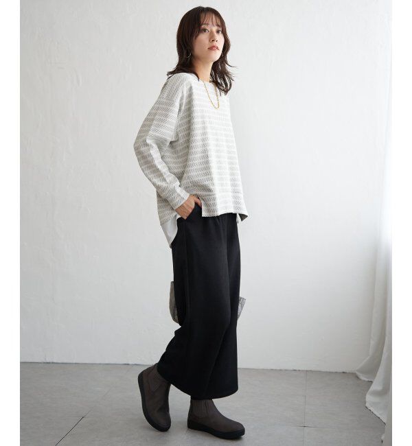 ikka「カットジャガード裾レイヤープルオーバー」|その他|