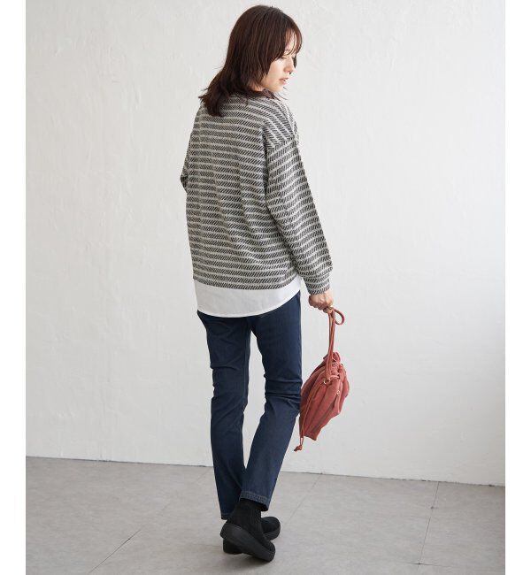 ikka「カットジャガード裾レイヤープルオーバー」|その他|