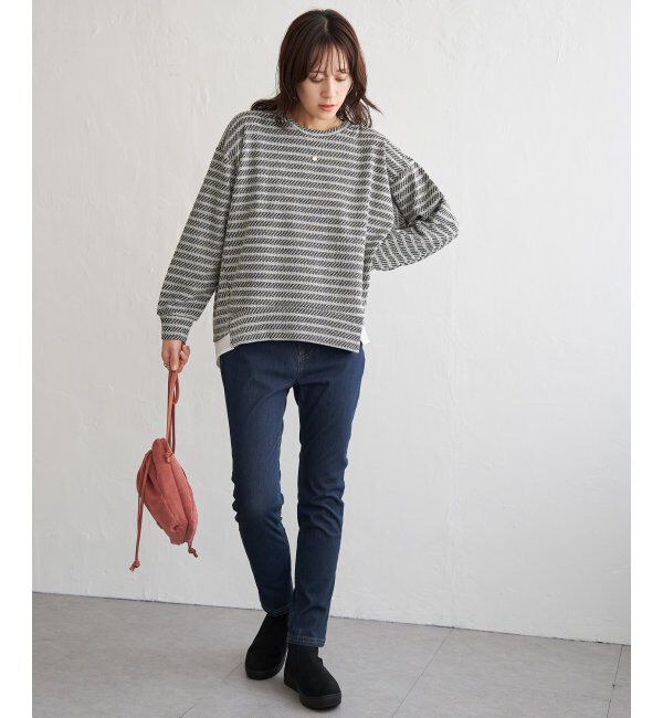 ikka「カットジャガード裾レイヤープルオーバー」|その他|
