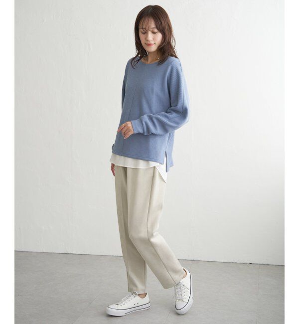 ikka「フェイクスエードテーパードパンツ」|その他|