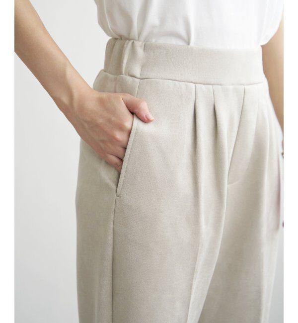 ikka「フェイクスエードテーパードパンツ」|その他|