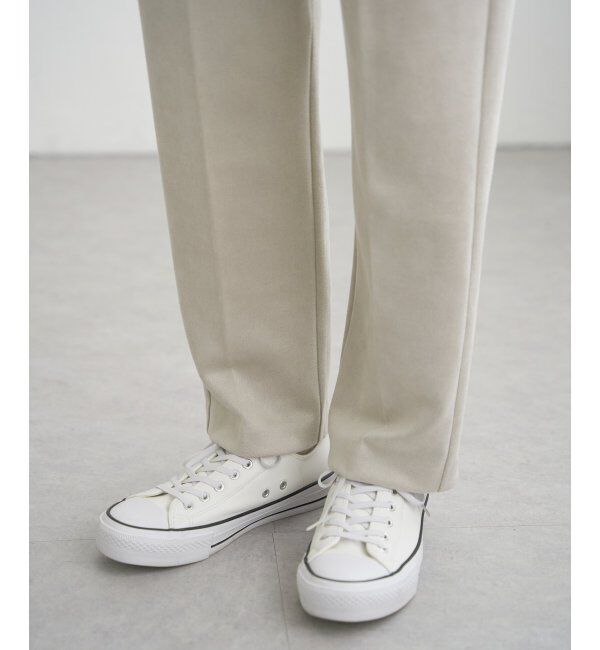 ikka「フェイクスエードテーパードパンツ」|その他|