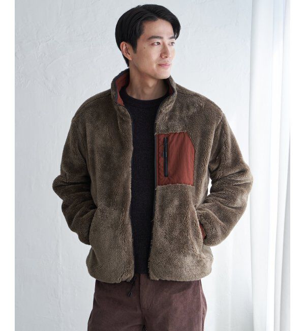ikka「リバーシブルナイロンフリースブルゾン」|ブルゾン・スタジャン|ブリック