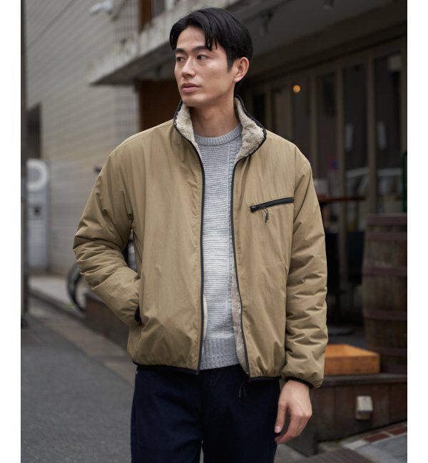 ikka「リバーシブルナイロンフリースブルゾン」|ブルゾン・スタジャン|