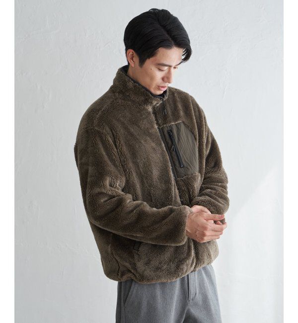 ikka「リバーシブルナイロンフリースブルゾン」|ブルゾン・スタジャン|