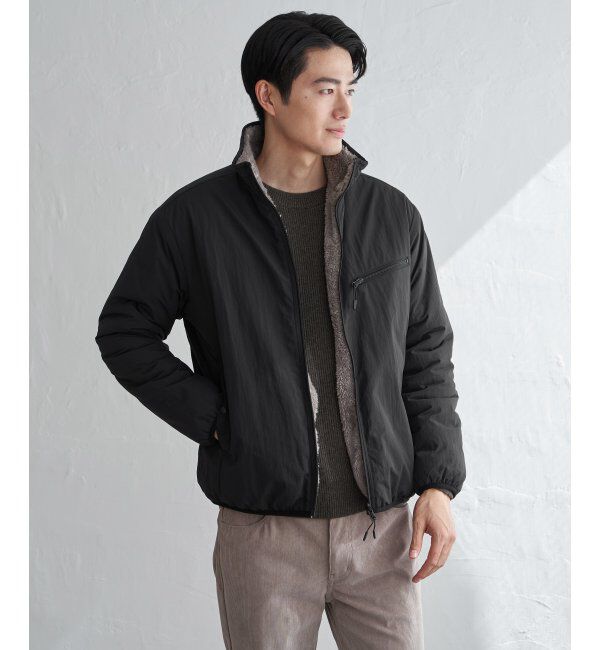 ikka「リバーシブルナイロンフリースブルゾン」|ブルゾン・スタジャン|